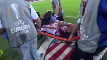 Iker Muniain sufre una entorsis en la rodilla derecha