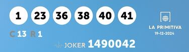 La Primitiva: comprobar los resultados del sorteo de hoy, jueves 19 de diciembre