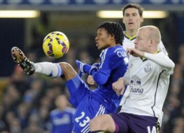 Cuadrado tuvo un excelente primer tiempo en la victoria 1-0 sobre Everton.