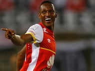 Yerry Mina recuerda la Sudamericana y lo que le dejó Santa Fe.