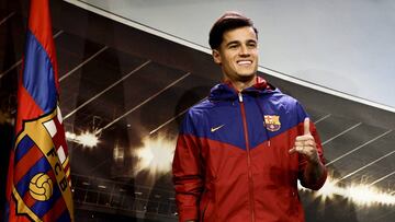 07/01/18 FC BARCELONA PRESENTACION NUEVO FICHAJE JUGADOR PHILIPPE COUTINHO