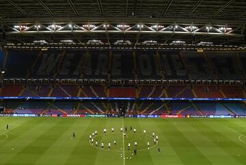 El entrenamiento de la Juventus en el Millennium Stadium