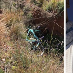 Eenkhoorn: avería, cae por un barranco y dolorosa lesión