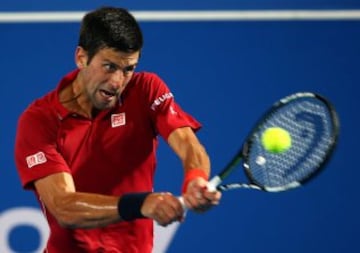 Novak Djokovic derrotó a Stanislas Wawrinka y jugará la final del torneo de exhibición Abu Dhabi con Andy Murray que derrotó a Rafael Nadal. 