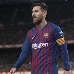 Messi evoluciona bien de su golpe en el muslo derecho