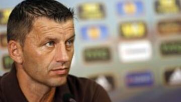 Miroslav Djukic, durante la rueda de prensa posterior al partido contra el Swansea.