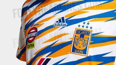 La nueva playera del equipo felino es en color blanco con detalles en azul y amarillo, en referencia a rayas de tigre.