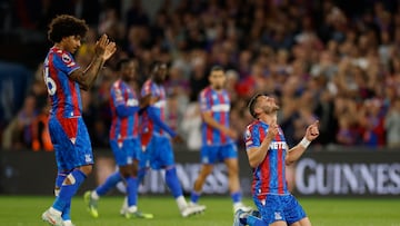 Soccer Football - Premier League - Crystal Palace v Wolverhampton Wanderers - Selhurst Park, London, Britain - May 20, 2025 Crystal Palace's Joel Ward reacts as he is substituted Action Images via Reuters/Peter Cziborra EDITORIAL USE ONLY. NO USE WITH UNAUTHORIZED AUDIO, VIDEO, DATA, FIXTURE LISTS, CLUB/LEAGUE LOGOS OR 'LIVE' SERVICES. ONLINE IN-MATCH USE LIMITED TO 120 IMAGES, NO VIDEO EMULATION. NO USE IN BETTING, GAMES OR SINGLE CLUB/LEAGUE/PLAYER PUBLICATIONS. PLEASE CONTACT YOUR ACCOUNT REPRESENTATIVE FOR FURTHER DETAILS..