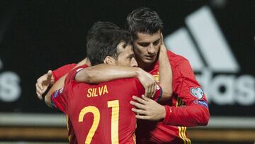 Thiago for Iniesta, with Morata up front against Macedonia