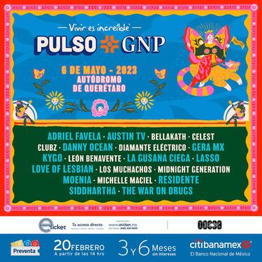 Festival Pulso GNP 2023: fecha, horarios y cómo comprar los boletos 