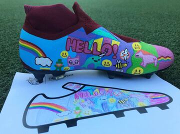 Los botines diseñados por niños con cáncer que usará Red Bulls