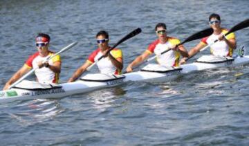 Javier Hernanz, Rodrigo Germade, Oscar Carrera e Iñigo Peña, equipo de K4 1000 se ha clasificado para la final.