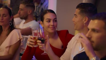 Georgina Rodríguez and Cristiano Ronaldo during the Netflix documentary.