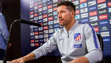 Diego Simeone, t&eacute;cnico del Atl&eacute;tico de Madrid