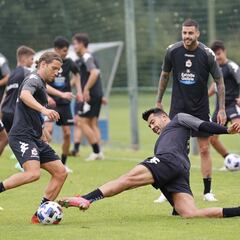 Primera sesión del Depor con Miku, pero sin Fede Cartabia