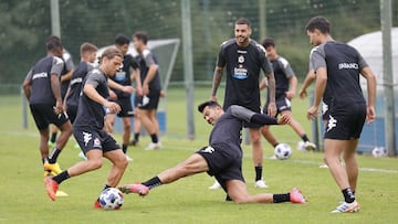 Entrenamiento Deportivo de La Coru&ntilde;a. Keko, Miku, Borja