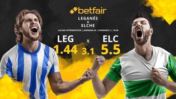 CD Leganés vs. Elche CF: horario, TV, estadísticas, clasificación y pronósticos