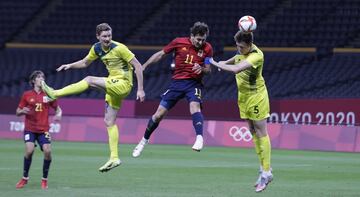Australia 0-1 España | Asensio puso un centro desde la derecha y el capitán, entre una maraña de australianos, remató para poner el balón en el segundo palo.
