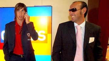 Monchi y Sergio Ramos, en una imagen con más de 20 años.