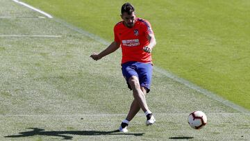 Koke, en la sesi&oacute;n hoy del Atl&eacute;tico de Madrid. Por la tarde atender&iacute;a a RNE.