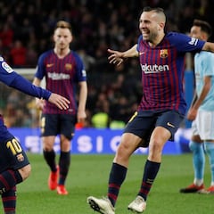 1x1 del Barça: Alba se disfrazó de Papá Noel y repartió asistencias
