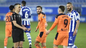 José Luis Gayà, en el partido contra el Alavés.