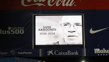 01/02/17 PARTIDO COPA DEL REY
SEMIFINAL SEMIFINALES IDA
ATLETICO DE MADRID - BARCELONA
HOMENAJE LUIS ARAGONES