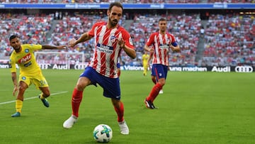 El lateral derecho del Atl&eacute;tico de Madrid, Juanfran Torres, durante un partido.