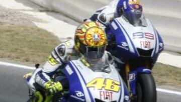 95 MILÉSIMAS. Ése fue el margen por el que Rossi superó a Lorenzo en la meta de Montmeló 2009.