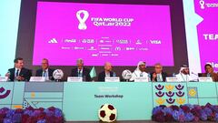 Apertura del congreso FIFA que se está celebrando en Doha sobre el Mundial 2022.