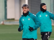 Lo Celso, en un entrenamiento.