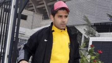 <b>MOTIVADO. </b>David Aganzo, ayer, quiere volver a marcar después de estrenarse ante el Valladolid.