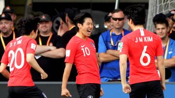 Kang-in Lee celebra su gol en la final del Mundial Sub&#039;20.