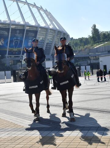 El Olímpico de Kiev se empieza a preparar para la final de la Champions