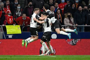 0-2. Hugo Duro celebra el segundo gol.