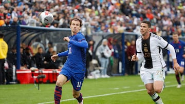 Brenden Aaronson, who plays in the Bundesliga with Union Berlin, took the time to praise the United States vs. Germany warm-up match.