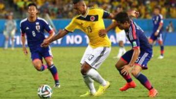 Guar&iacute;n en el partido del Mundial de Brasil 2014 ante Brasil. 