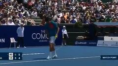 Australiano protagonizó el match point más raro de la historia
