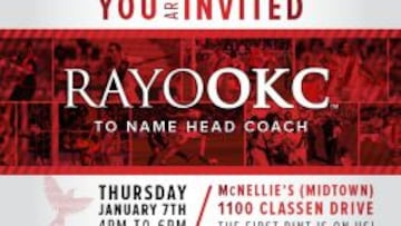 El Rayo OKC anunciará a su entrenador el jueves 7 de enero.