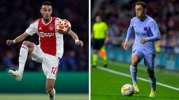Barça y Ajax negocian un trueque Mazraoui-Dest para enero