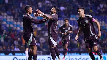 during the game international friendly between Mexican National team (Mexico) and Valencia C.F at Cuauhtemoc Stadium, on October 12, 2024, In Puebla, Mexico.