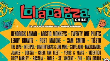 Lollapalooza Chile 2019: lineup, horarios, accesos y programación