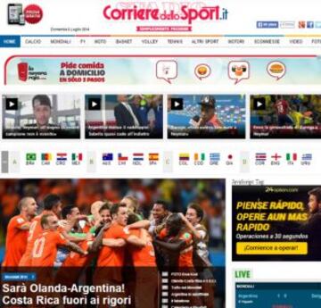 Portadas de la prensa extranjera