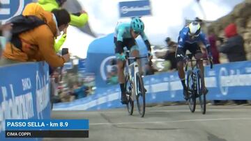 El potente ataque de Nairo Quintana en la cima Coppi