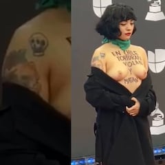 Así fue la bullada protesta de Mon Laferte en los Latin Grammy