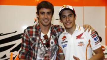 Alonso y M&aacute;rquez se conocieron en el pasado GP de Italia