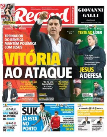 Portadas de la prensa mundial