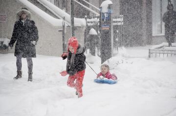 Nueva York bajo la nieve: imágenes impresionantes