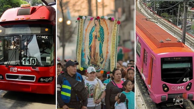 Horarios del Metro y Metrobús en CdMx para el 12 de diciembre 2024 por Día de la Virgen de Guadalupe