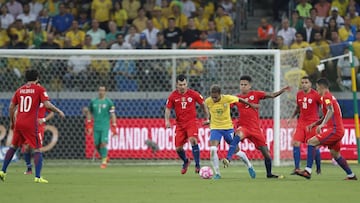 Chile cayó ante Brasil y no irá a Rusia 2018.